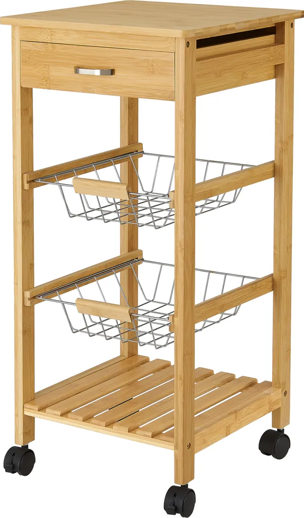 Bambus Küchenwagen Stenungsund 76 X 36 X 36 Cm Servierwagen Mit Schublade Und Ablage Allzweckregal Rollwagen Mit Metallkörben Küchenregal 1 Bambus Küchenwagen Stenungsund 76 X 36 X 36 Cm Servierwagen Mit Schublade Und Ablage Allzweckregal Rollwagen Mit Metallkörben Küchenregal