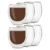 6x 410ml DUOS Doppelwandige JUMBO-Thermogläser Für Latte Macchiato, Cappuchino