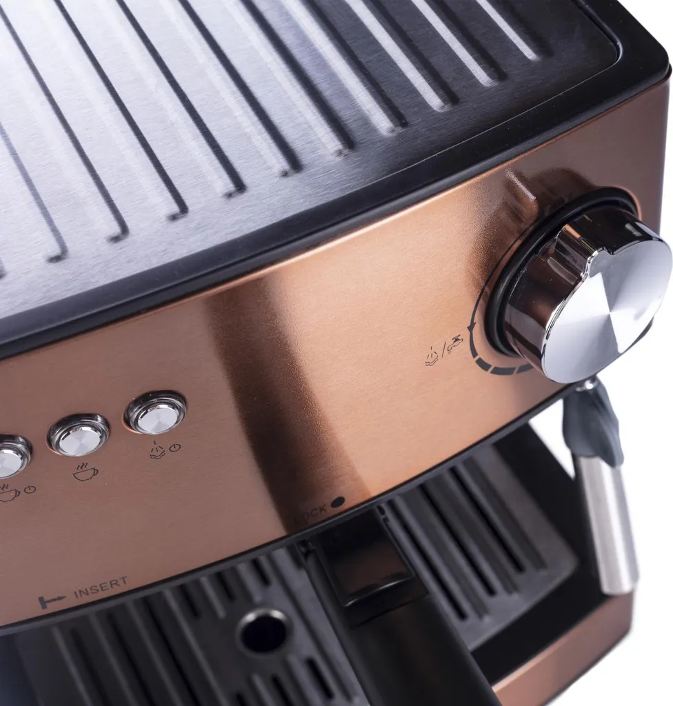 Adler Espressomaschine | Kaffeemaschine | Milchaufschäumer | Cappuccinomaschine | Siebträger Espressomaschine | Elektrische Espressomaschine | Bronze Design | 1,6L Wassertank | 850 Watt |15 Bar | 1 Adler Espressomaschine | Kaffeemaschine | Milchaufschäumer | Cappuccinomaschine | Siebträger Espressomaschine | Elektrische Espressomaschine | Bronze Design | 1,6L Wassertank | 850 Watt |15 Bar |