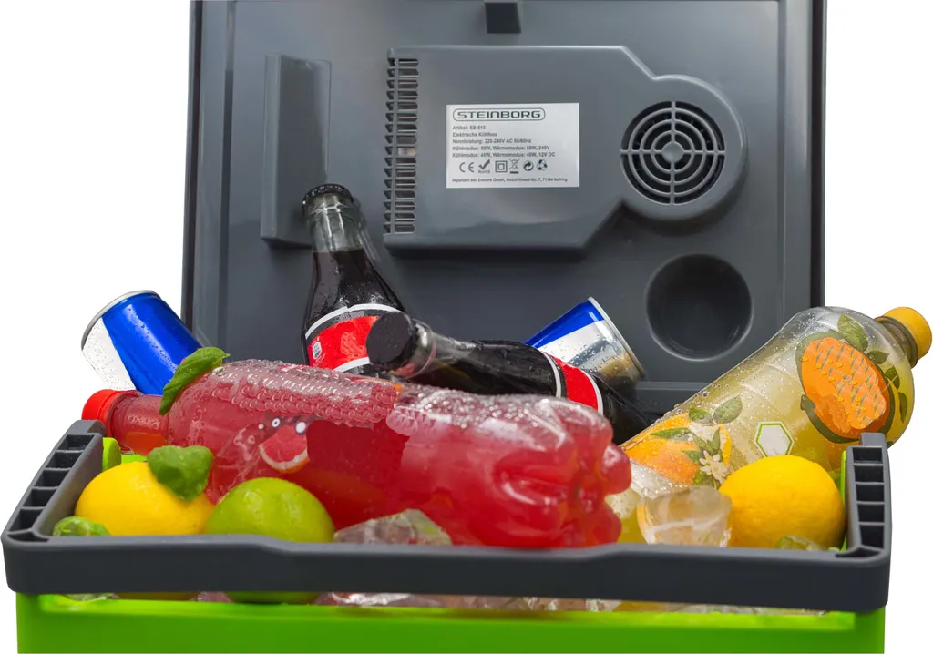 Steinborg Kühlbox 30 Liter | Warmhaltebox | Praktischer Tragegriff | Eco-Modus | 12 V/ 230 V Stromversorgung 1 Steinborg Kühlbox 30 Liter | Warmhaltebox | Praktischer Tragegriff | Eco-Modus | 12 V/ 230 V Stromversorgung