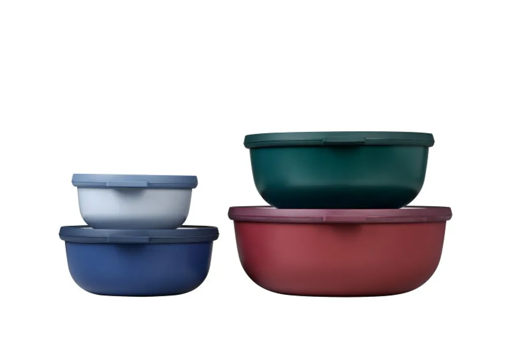 Mepal - Cirqula Vorratsdose Multi Schüssel & Schalen 4-teiliges Set Rund - Aufbewahrungsbox & Frischhaltedosen - 350, 750, 1250, & 2250 Ml - Sortiert 1 Mepal - Cirqula Vorratsdose Multi Schüssel & Schalen 4-teiliges Set Rund - Aufbewahrungsbox & Frischhaltedosen - 350, 750, 1250, & 2250 Ml - Sortiert