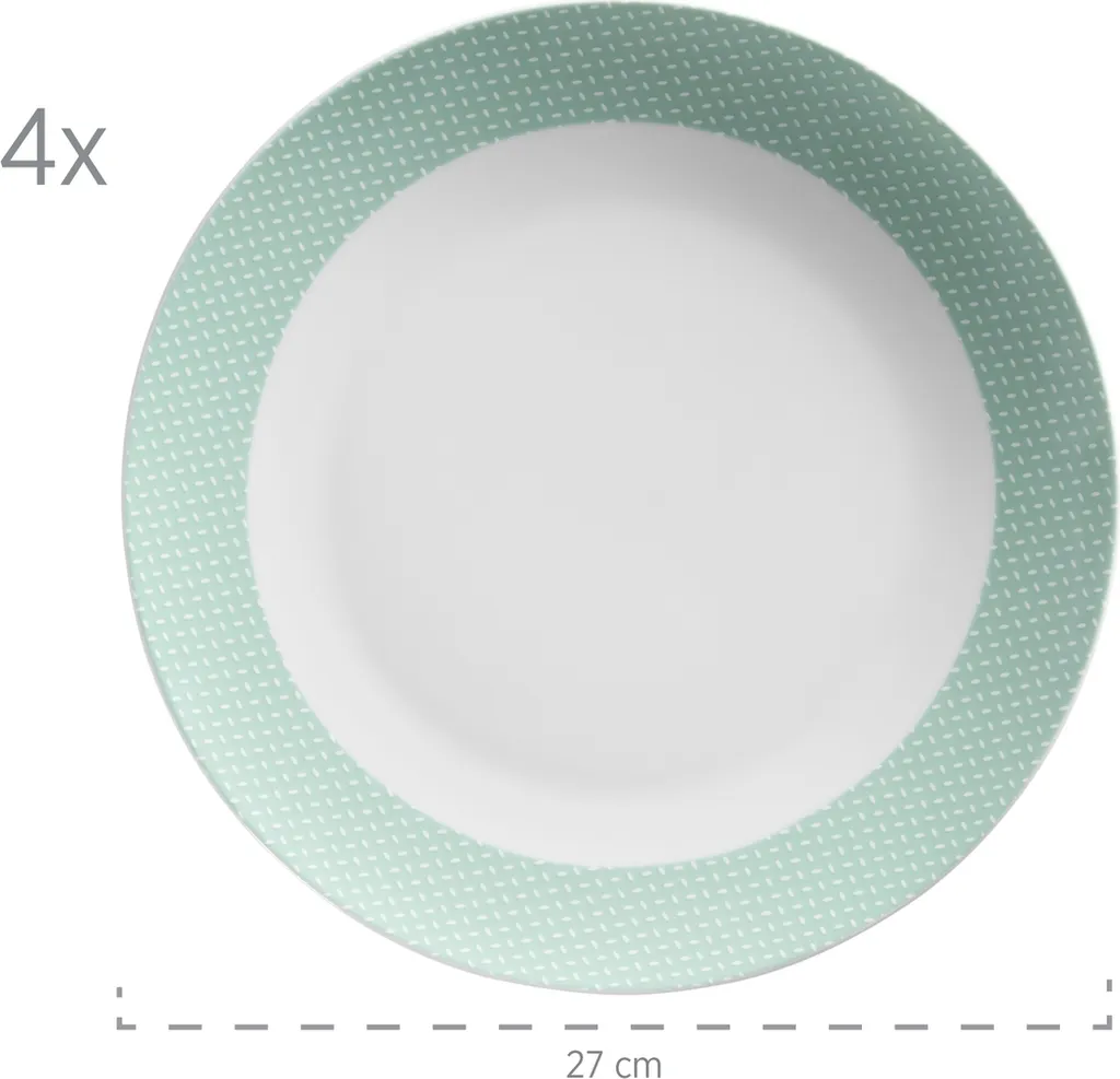 Mäser 931565 Kombiservice Kitchen Time II Für 4 Personen, Porzellan, Grün (1 Set, 16-teilig) 2 Mäser 931565 Kombiservice Kitchen Time II Für 4 Personen, Porzellan, Grün (1 Set, 16-teilig) – Bild 2