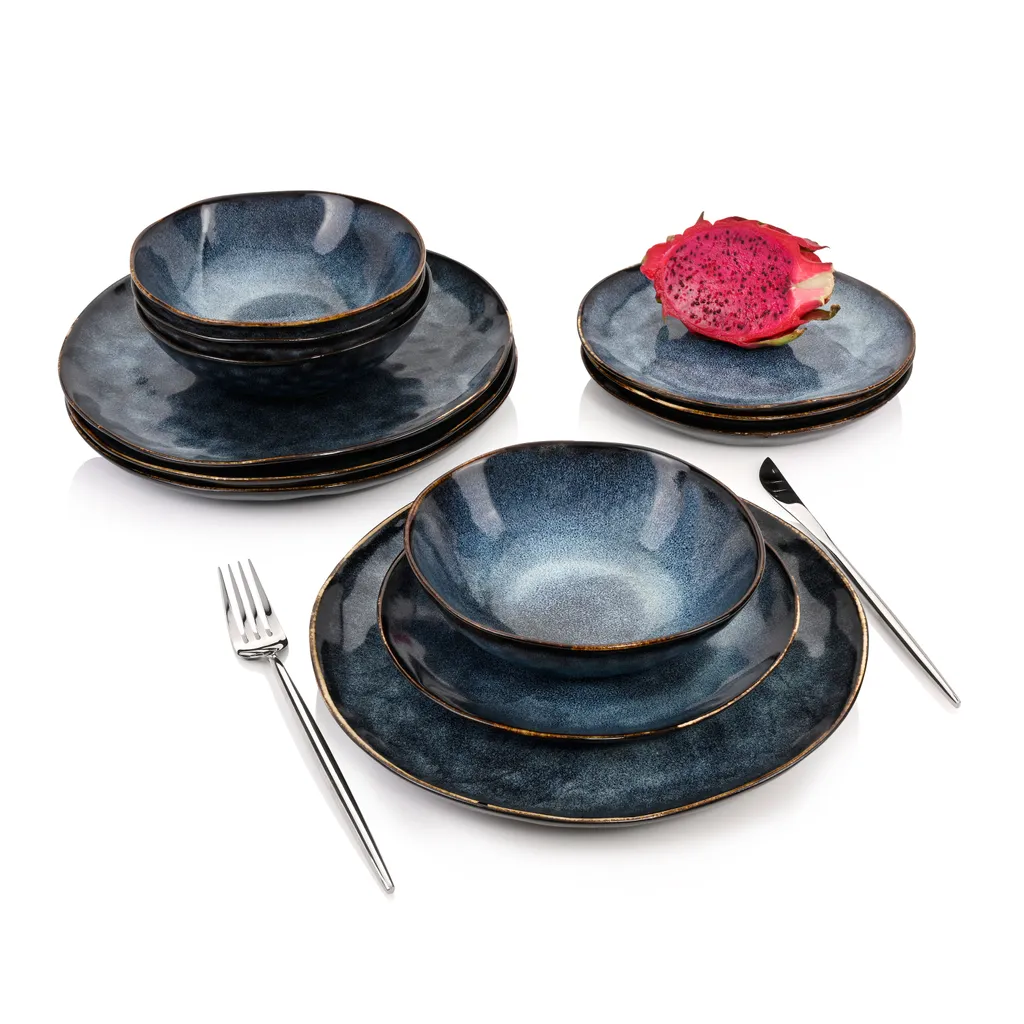 Sänger SÄNGER Steingut Geschirrset Tokio, Tafelservice 12 Teilig Für 4 Personen 1 Sänger SÄNGER Steingut Geschirrset Tokio, Tafelservice 12 Teilig Für 4 Personen