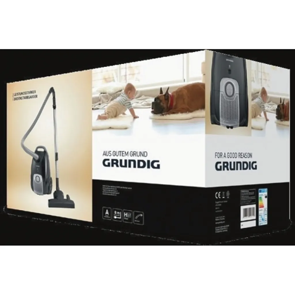 Grundig VCC 4750 A Staubsauger - Schwarz / Silber 4 Grundig VCC 4750 A Staubsauger - Schwarz / Silber – Bild 4