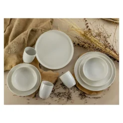 CreaTable 33320 Tafelservice Rondo Schiefer Für 6 Personen, Steinzeug, Schwarz (1 Set, 12-teilig) -Haushalts Verkauf 12bfeecb487d8cb53db3c2ebc35f7c3e