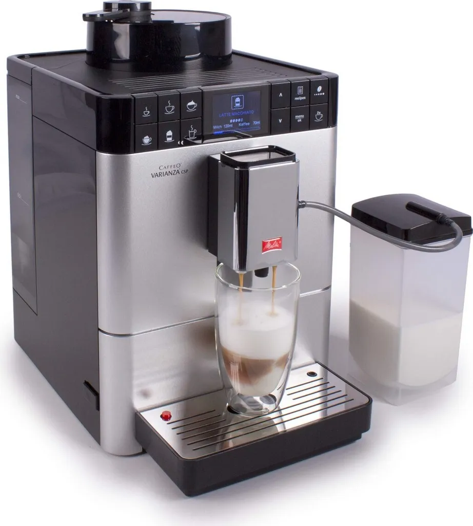 Melitta Caffeo Varianza CSP F570-101 Kaffeevollautomat Mit Milchbehälter, One Touch Funktion - Silber 6 Melitta Caffeo Varianza CSP F570-101 Kaffeevollautomat Mit Milchbehälter, One Touch Funktion - Silber – Bild 6