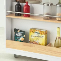 SoBuy FKW107-WN Design Küchenwagen Mit Arbeitsplatte Kücheninsel Küchenschrank Rollwagen Sideboard Auf Rollen Weiß-Natur BHT Ca.: 110x91x55cm 12 SoBuy FKW107-WN Design Küchenwagen Mit Arbeitsplatte Kücheninsel Küchenschrank Rollwagen Sideboard Auf Rollen Weiß-Natur BHT Ca.: 110x91x55cm -Haushalts Verkauf 1463d2ca9589dbde8c9c733ba17bc9d9