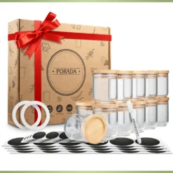 PORADA 12 Stapelbare Gewürzgläser Set 150ml Glasbehälter Mit Deckel Aufbewahrung Küche Gewürzdosen Vorratsdosen Glas Mit Deckel Aufbewahrungsgläser Küchenorganisation Aufbewahrung… 21 PORADA 12 Stapelbare Gewürzgläser Set 150ml Glasbehälter Mit Deckel Aufbewahrung Küche Gewürzdosen Vorratsdosen Glas Mit Deckel Aufbewahrungsgläser Küchenorganisation Aufbewahrung… -Haushalts Verkauf 1521b953202d5eec8e5363829fa5d1b8