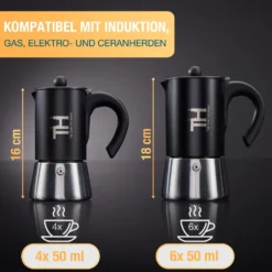 Thiru Espressokocher Induktion L Premium Mokkakanne Aus Edelstahl Inkl. Toolset (Silber, 4 Tassen (200ml)) 12 Thiru Espressokocher Induktion L Premium Mokkakanne Aus Edelstahl Inkl. Toolset (Silber, 4 Tassen (200ml)) -Haushalts Verkauf 1974bc1ccef9ac15af5d93dae2244a25