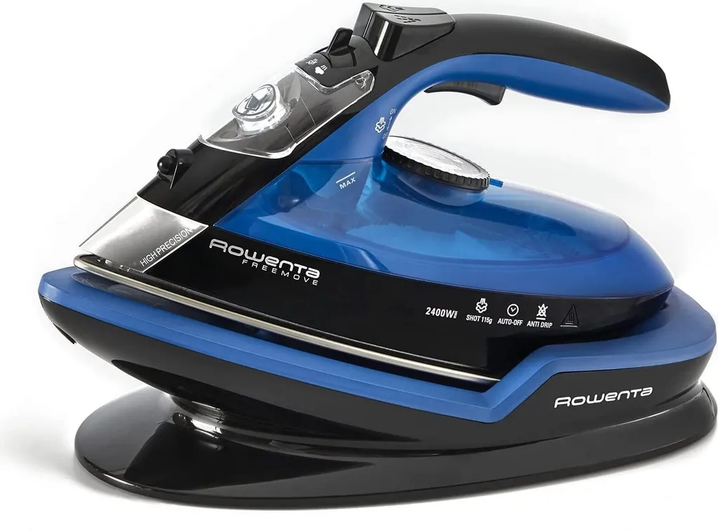 Rowenta DE5010 Dampfbügeleisen Ohne Schnur Mit Ladestation Blau Schwarz 8 Rowenta DE5010 Dampfbügeleisen Ohne Schnur Mit Ladestation Blau Schwarz – Bild 8