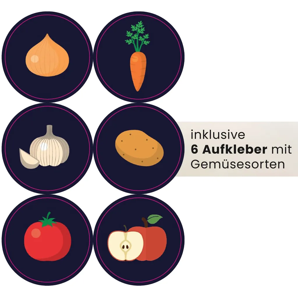 Kartoffel Aufbewahrungsbox Blau+ Weiß 2er Set I Gemüsebox Kartoffelbox Mit Deckel Für Ca. 4 Kg Kartoffeln + 6 Aufkleber Mit Gemüsesorten 8 Kartoffel Aufbewahrungsbox Blau+ Weiß 2er Set I Gemüsebox Kartoffelbox Mit Deckel Für Ca. 4 Kg Kartoffeln + 6 Aufkleber Mit Gemüsesorten – Bild 8