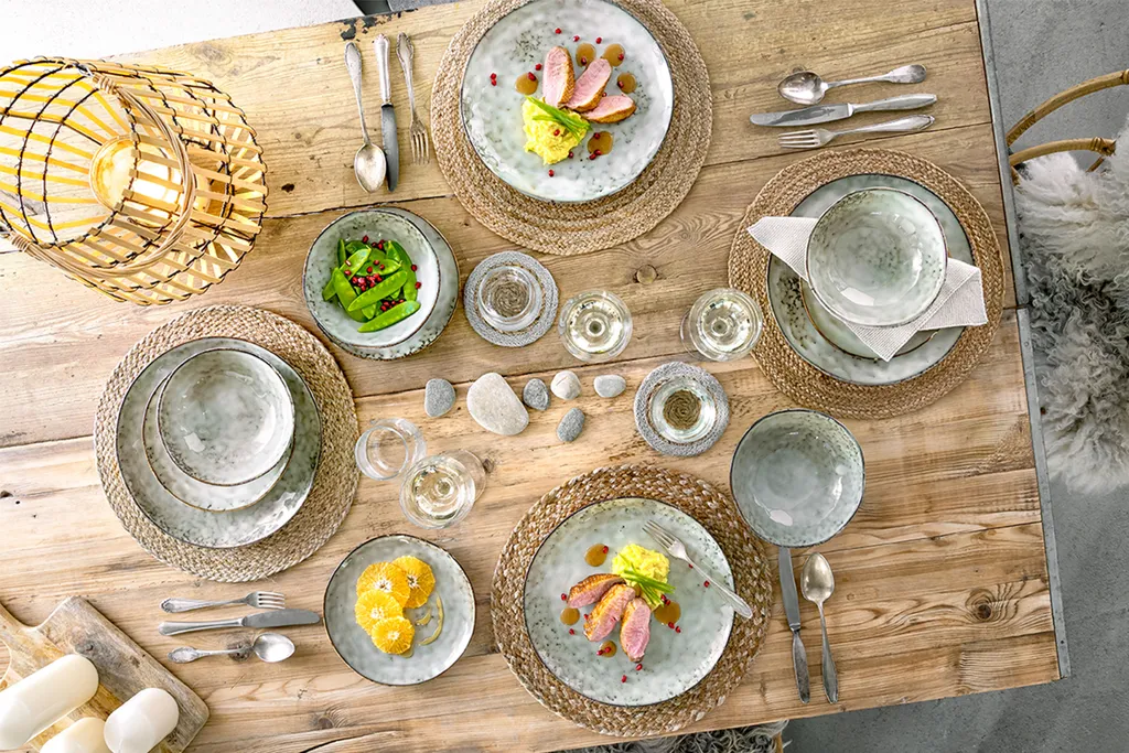 Sänger SÄNGER Steingut Geschirrset Pompei, Tafelservice 12 Teilig Für 4 Personen 2 Sänger SÄNGER Steingut Geschirrset Pompei, Tafelservice 12 Teilig Für 4 Personen – Bild 2