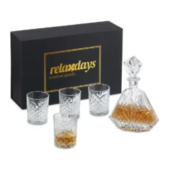 Relaxdays Whisky Set 5-teilig