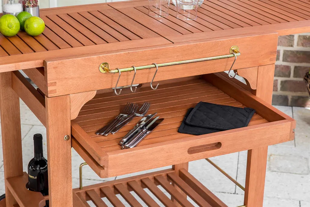 Merxx Servierwagen, Eukalyptusholz Geölt/natur - Maße: 50 X 70 X 84; 25906-011 2 Merxx Servierwagen, Eukalyptusholz Geölt/natur - Maße: 50 X 70 X 84; 25906-011 – Bild 2