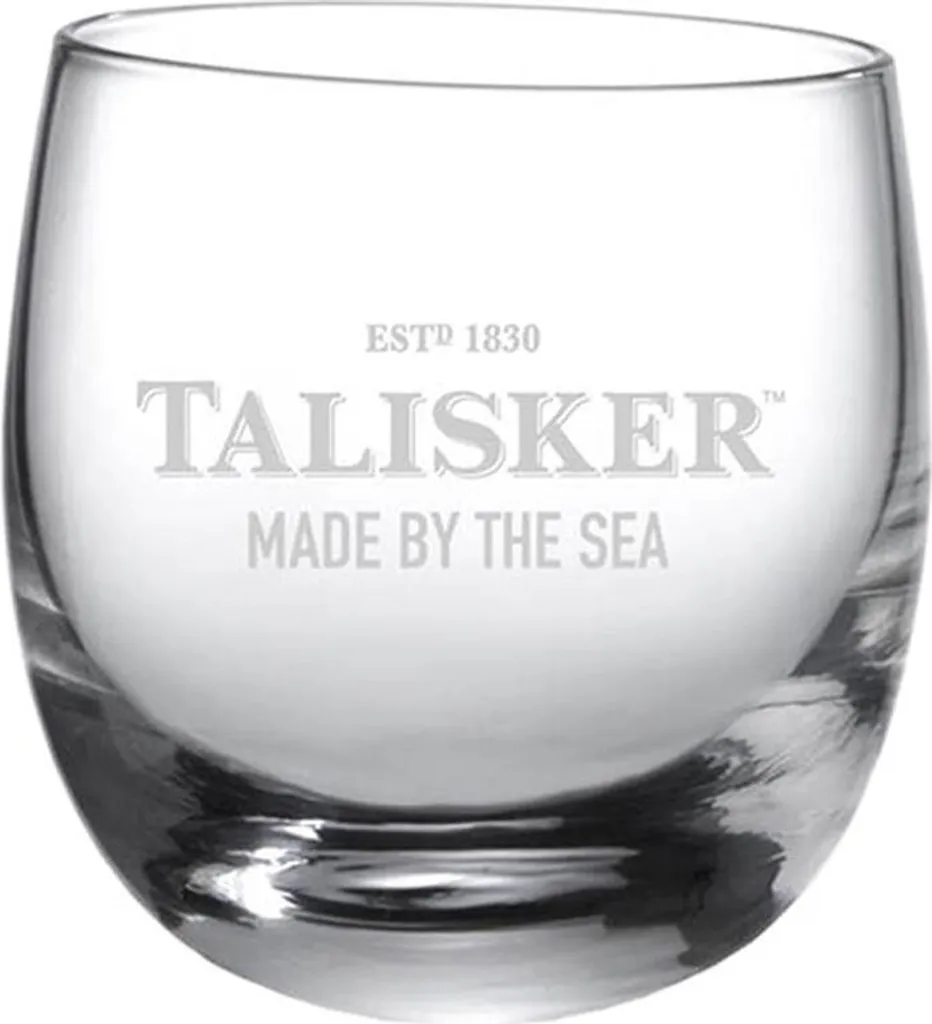 Talisker Rocking Glas Mit Logo Und Schriftzug, Single Malt Whiskey Whisky Alkohol Drink Glas, 250 Ml, 100502 1 Talisker Rocking Glas Mit Logo Und Schriftzug, Single Malt Whiskey Whisky Alkohol Drink Glas, 250 Ml, 100502
