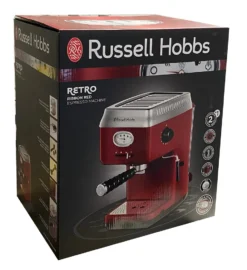 Russell Hobbs Espressomaschine Retro Rot Siebträger (15 Bar, 2 Tassen-Einsätze, 1,1l Abnehmbarer Wassertank, Dampf-Milchschaumdüse, Portionierlöffel Mit Tamper) Kaffeemaschine 13 Russell Hobbs Espressomaschine Retro Rot Siebträger (15 Bar, 2 Tassen-Einsätze, 1,1l Abnehmbarer Wassertank, Dampf-Milchschaumdüse, Portionierlöffel Mit Tamper) Kaffeemaschine -Haushalts Verkauf 27cfd65727514dc75332fc9707f68673