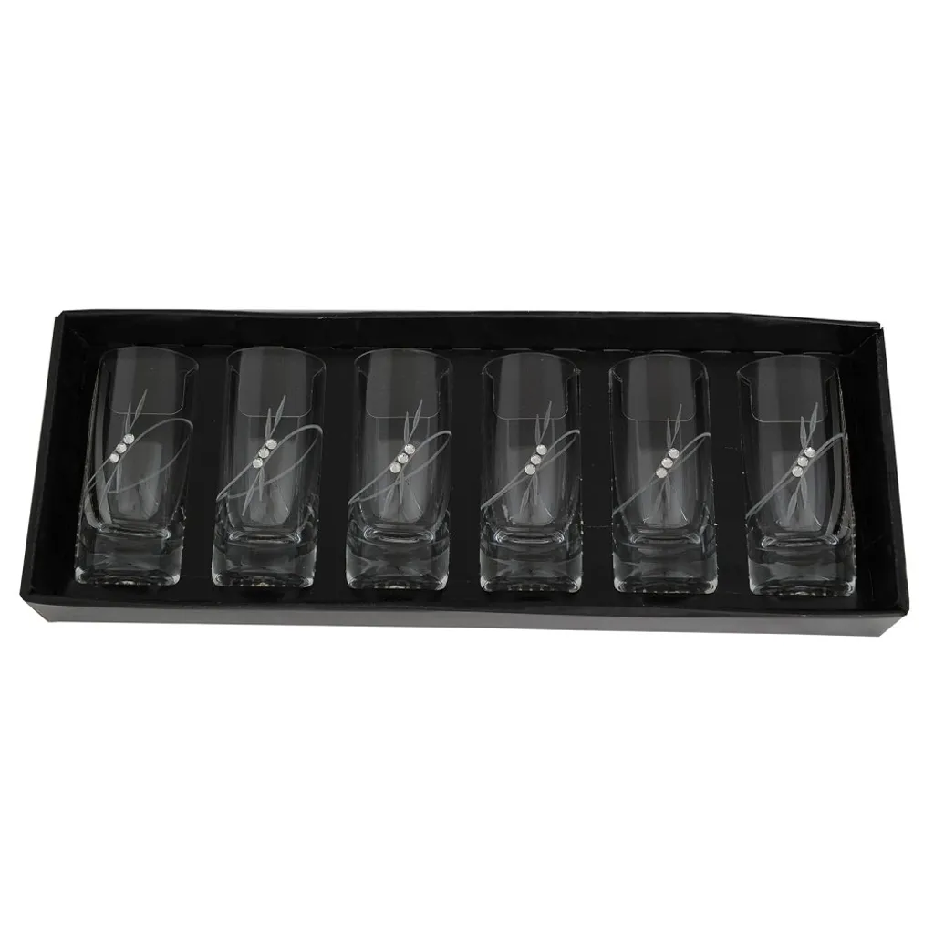 Semido Spiritusglas 70ml Mit Preciosa Kristallen - Pflanze 6 Stk 1 Semido Spiritusglas 70ml Mit Preciosa Kristallen - Pflanze 6 Stk