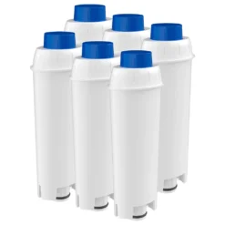 Wessper Reservewaterfilters Voor Koffiezetapparaat Compatibel Met DeLonghi DLSC002, SER3017 En 5513292811 - Inclusief Versies Van De ECAM, ESAM, ETAM Serie (6 Stuks)