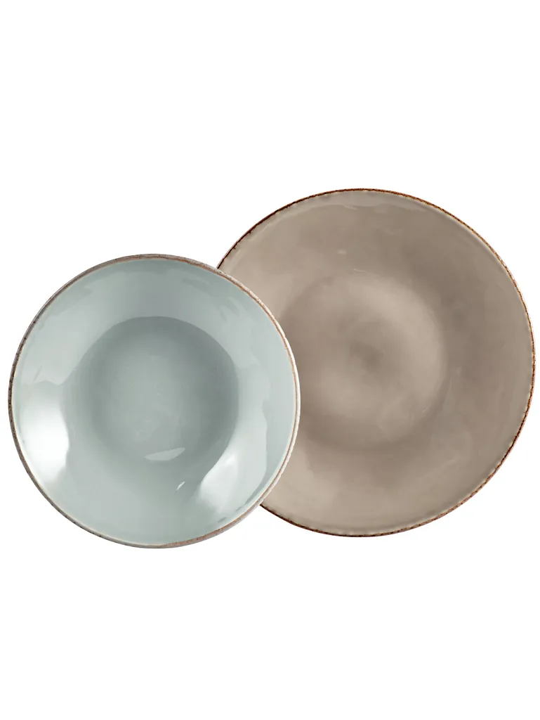 CreaTable 14397 Tafelservice Organic Oslo Für 6 Personen, Steingut (1 Set, 12-teilig) 2 CreaTable 14397 Tafelservice Organic Oslo Für 6 Personen, Steingut (1 Set, 12-teilig) – Bild 2