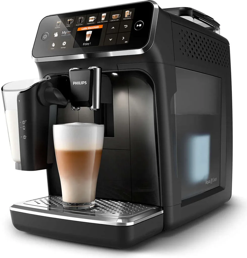 Philips Kaffeevollautomat 5400 Series, 12 Kaffeespezialitäten, LatteGo Milchsystem, Touchdisplay, Schwarz (EP5441/50) 2 Philips Kaffeevollautomat 5400 Series, 12 Kaffeespezialitäten, LatteGo Milchsystem, Touchdisplay, Schwarz (EP5441/50) – Bild 2