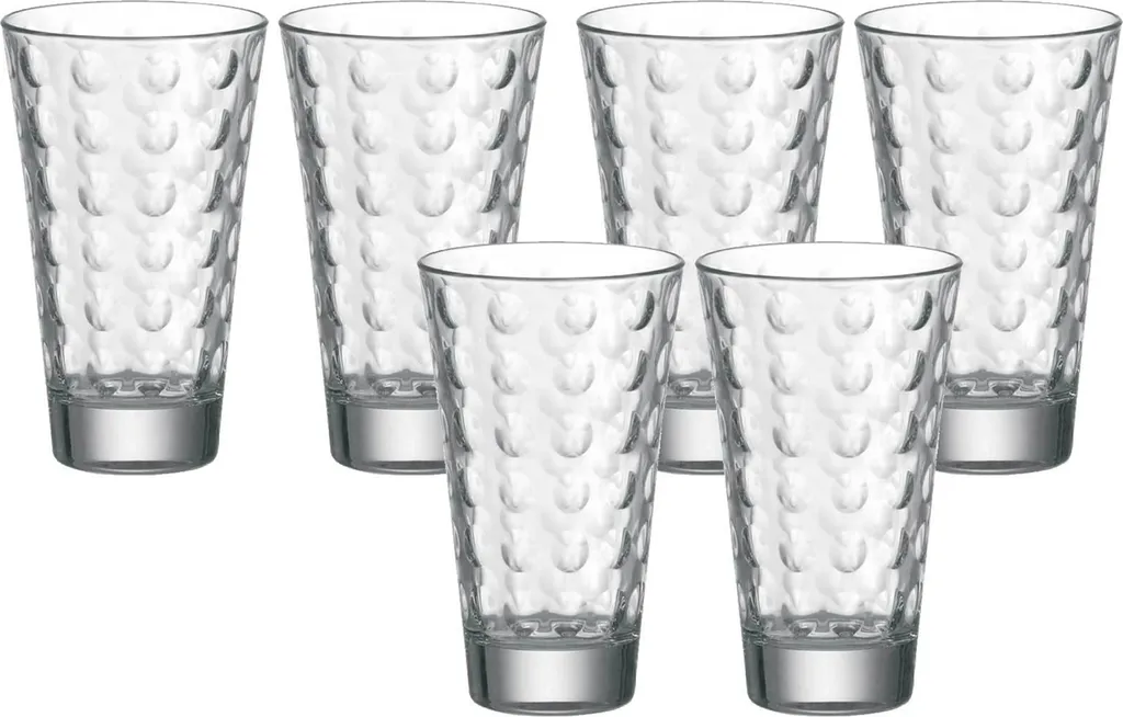 LEONARDO 012684 Optic Longdrinkbecher, Glas, 300 Ml, Ø 8 X 13 Cm, Klar (6 Stück) 3 LEONARDO 012684 Optic Longdrinkbecher, Glas, 300 Ml, Ø 8 X 13 Cm, Klar (6 Stück) – Bild 3