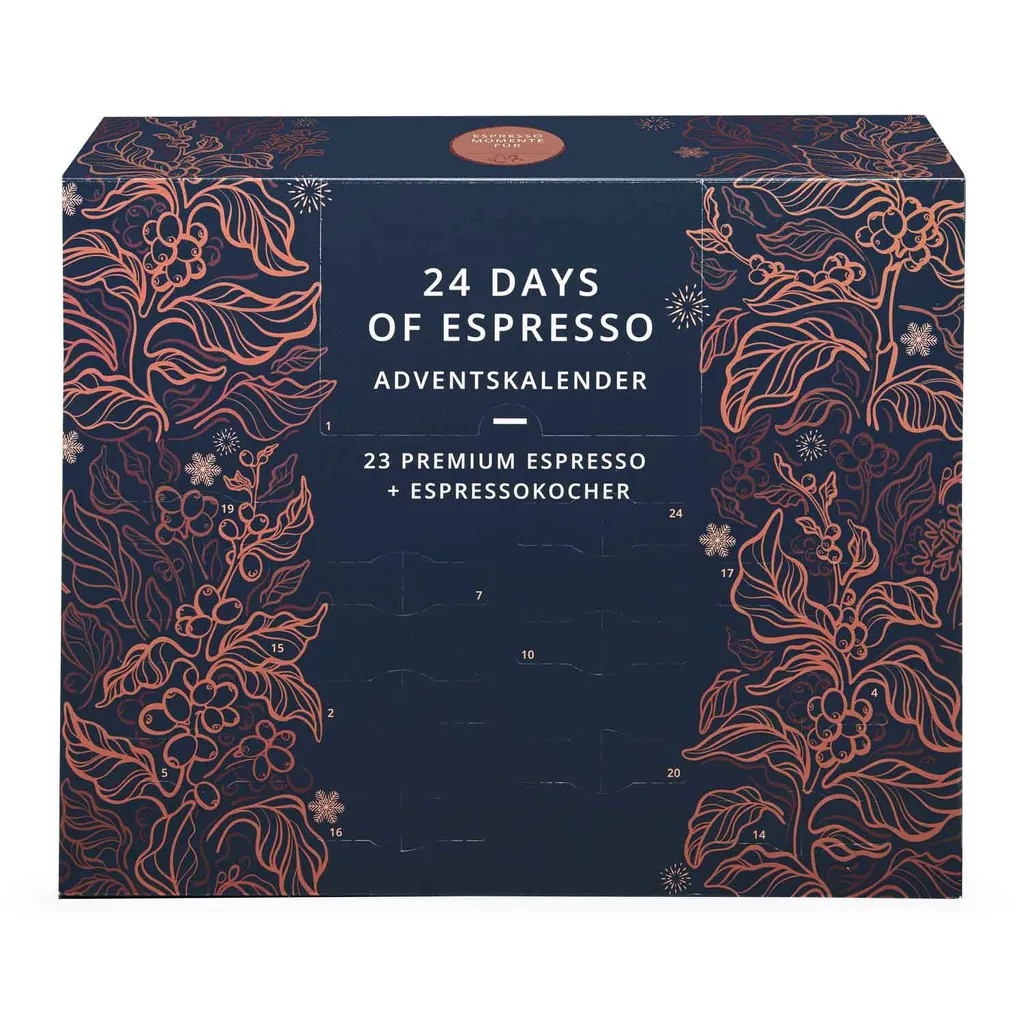Kaffee Adventskalender "Espresso" Inkl. Espressokocher 5 Kaffee Adventskalender "Espresso" Inkl. Espressokocher – Bild 5