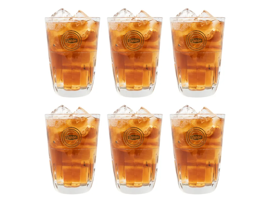 Lipton Eisteeglas - Stapelbar - 370 Ml - 6 Stück 1 Lipton Eisteeglas - Stapelbar - 370 Ml - 6 Stück