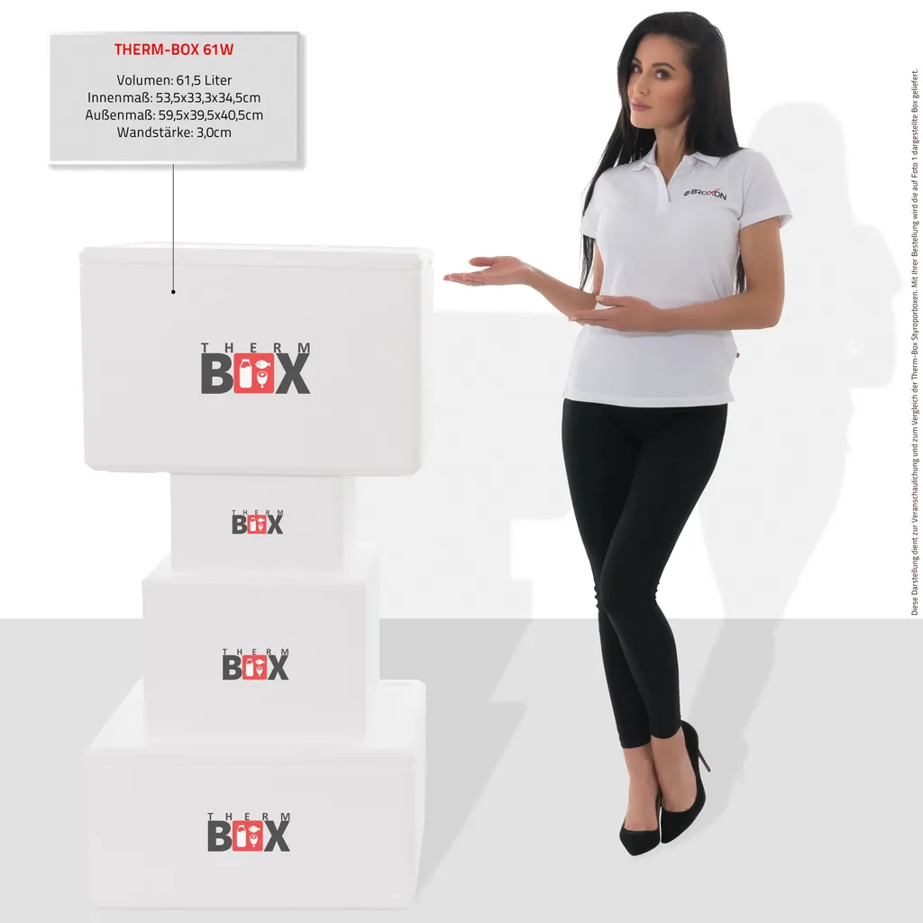 Styroporbox 61W | Wand: 3,0cm | Volumen: 61,5L | Innenmaß:53x33x34cm | Weiß Isolierbox Thermobox Kühlbox Warmhaltebox 4 Styroporbox 61W | Wand: 3,0cm | Volumen: 61,5L | Innenmaß:53x33x34cm | Weiß Isolierbox Thermobox Kühlbox Warmhaltebox – Bild 4