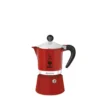 Bialetti Rainbow, Italienische Espresso-Kaffeemaschine, Aluminium, 3 Tassen, Rot