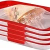 Konservierungsschale Für Lebensmittel Waste Food Preservation Tray Vakuum Frische Aufbewahrung Tablett Mit Elastischen Film Schnalle Dichtung Vorratsbehälter Set Küchenhelfer (4pcs)