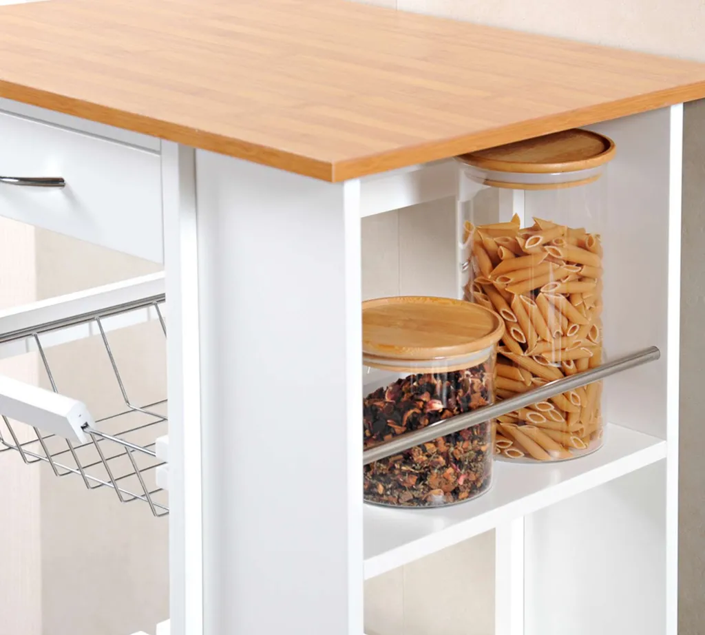 Küchenwagen, 3 Ablagen, Weiß, KESPER 3 Küchenwagen, 3 Ablagen, Weiß, KESPER – Bild 3