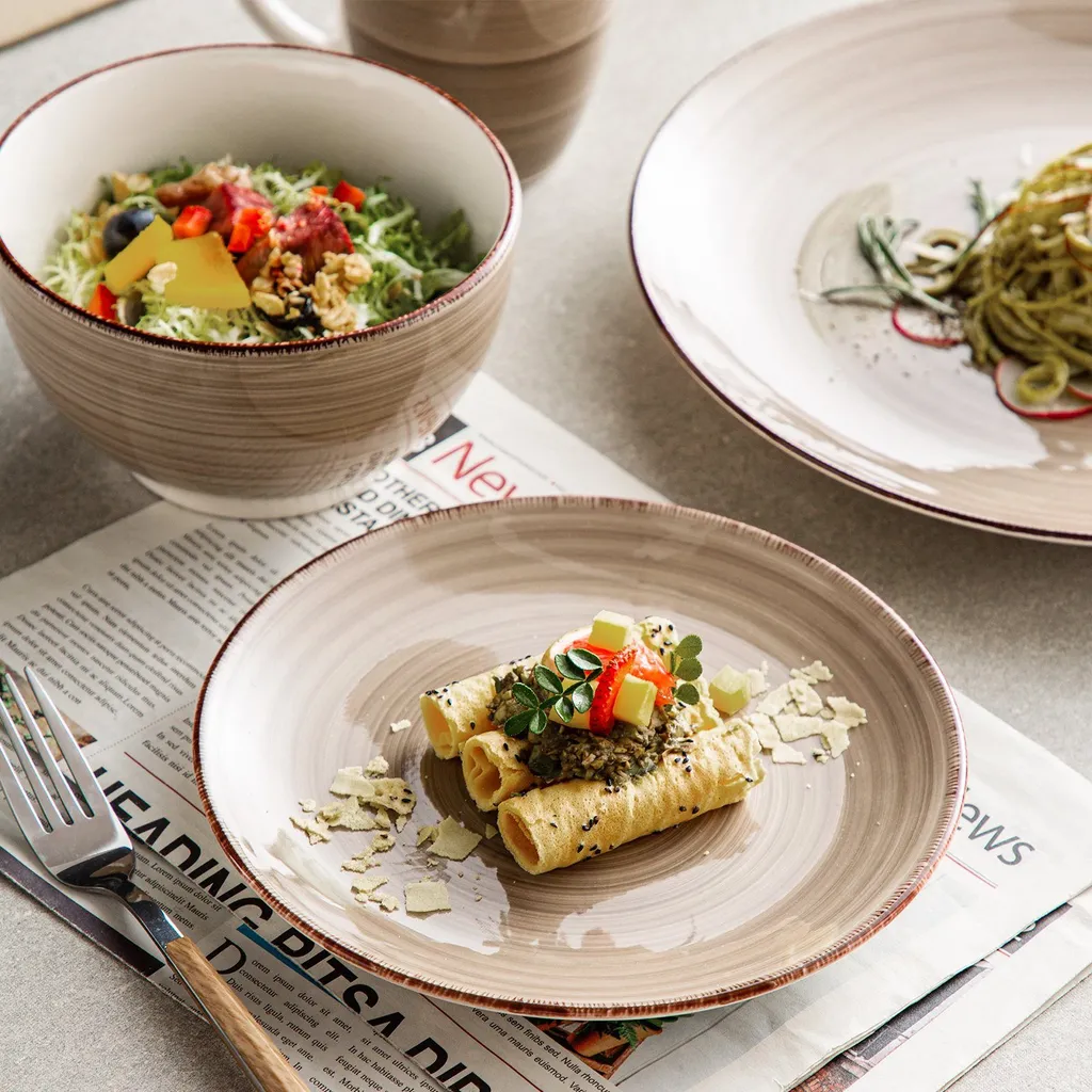 Vancasso Bella Steinzeug Kombiservice, 16 Teilig Geschirrset Für 4 Personen, Mit Je 4 Dessertteller, Speiseteller, Müslischalen, Kaffeebecher, Schokolade 6 Vancasso Bella Steinzeug Kombiservice, 16 Teilig Geschirrset Für 4 Personen, Mit Je 4 Dessertteller, Speiseteller, Müslischalen, Kaffeebecher, Schokolade – Bild 6