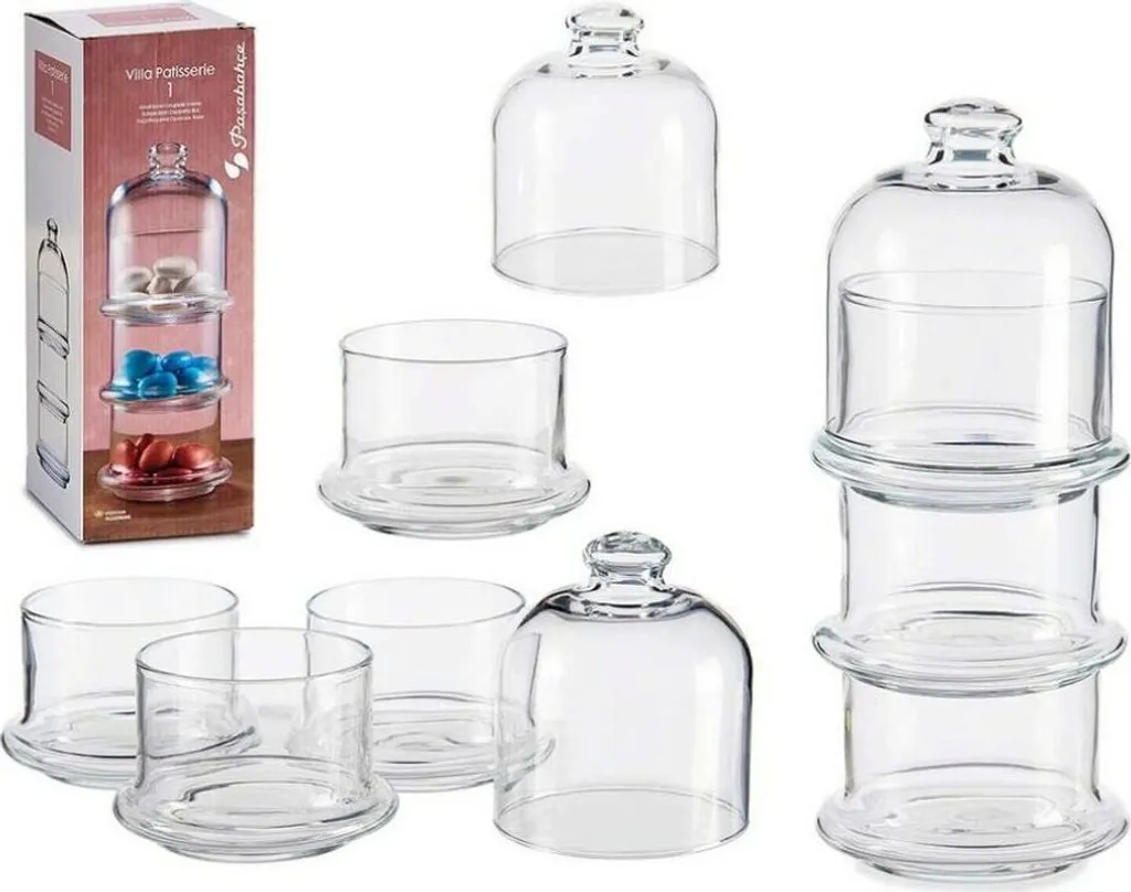 Pasabahce Villa Patisserie Aufbewahrung Aus Glas 3 Stöckig Mit Deckel 96815 11 Pasabahce Villa Patisserie Aufbewahrung Aus Glas 3 Stöckig Mit Deckel 96815 – Bild 11