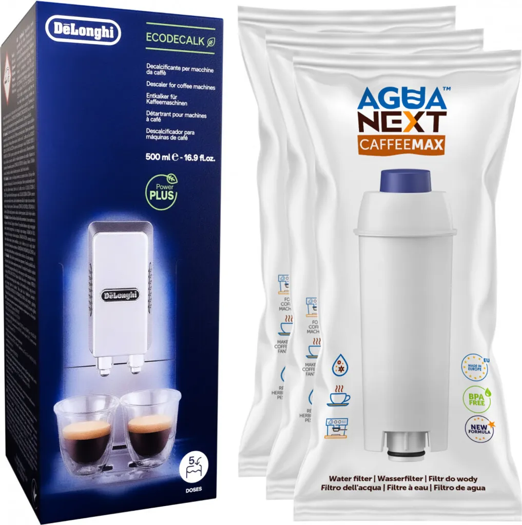 3x Ersatzt-Wasserfilter + Delonghi 500ml EcoDecalk Entkalk Von Wesper Kompatible Mit DeLonghi ECAM 45.366.B 2 3x Ersatzt-Wasserfilter + Delonghi 500ml EcoDecalk Entkalk Von Wesper Kompatible Mit DeLonghi ECAM 45.366.B – Bild 2