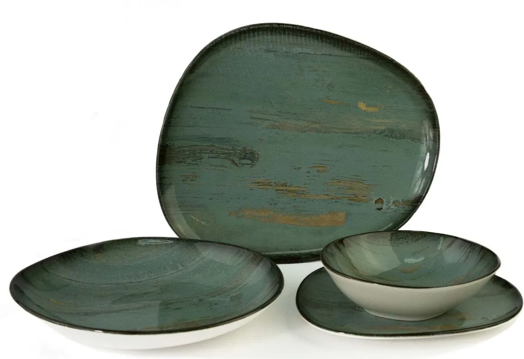 Bonna Geschirrset - Madera - 24 Teilig - 6 Personen - Porzellan 1 Bonna Geschirrset - Madera - 24 Teilig - 6 Personen - Porzellan