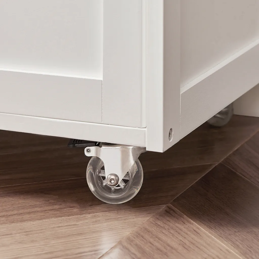 SoBuy Küchenwagen Servierwagen Küchenschrank Mit Flaschenablagen Und Schublade FKW45-WN 9 SoBuy Küchenwagen Servierwagen Küchenschrank Mit Flaschenablagen Und Schublade FKW45-WN – Bild 9