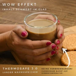 Felino® Latte Macchiato Gläser Doppelwandige Thermogläser Set [6 Stück] [350 Ml] Glas Tassen Groß Für Cappuccino, Kaffee, Espresso -Haushalts Verkauf 46669e6f0505fdc646fb70141570f4f4