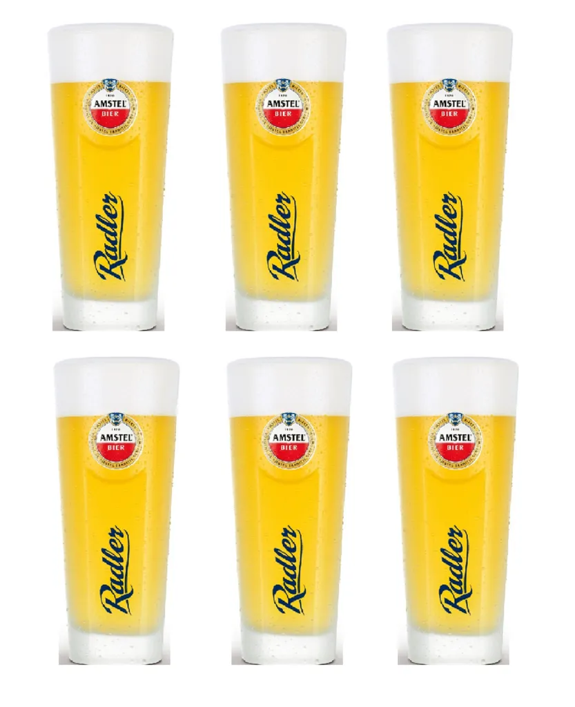 Amstel Biergläser Radler 300 Ml - 6 Stück 1 Amstel Biergläser Radler 300 Ml - 6 Stück