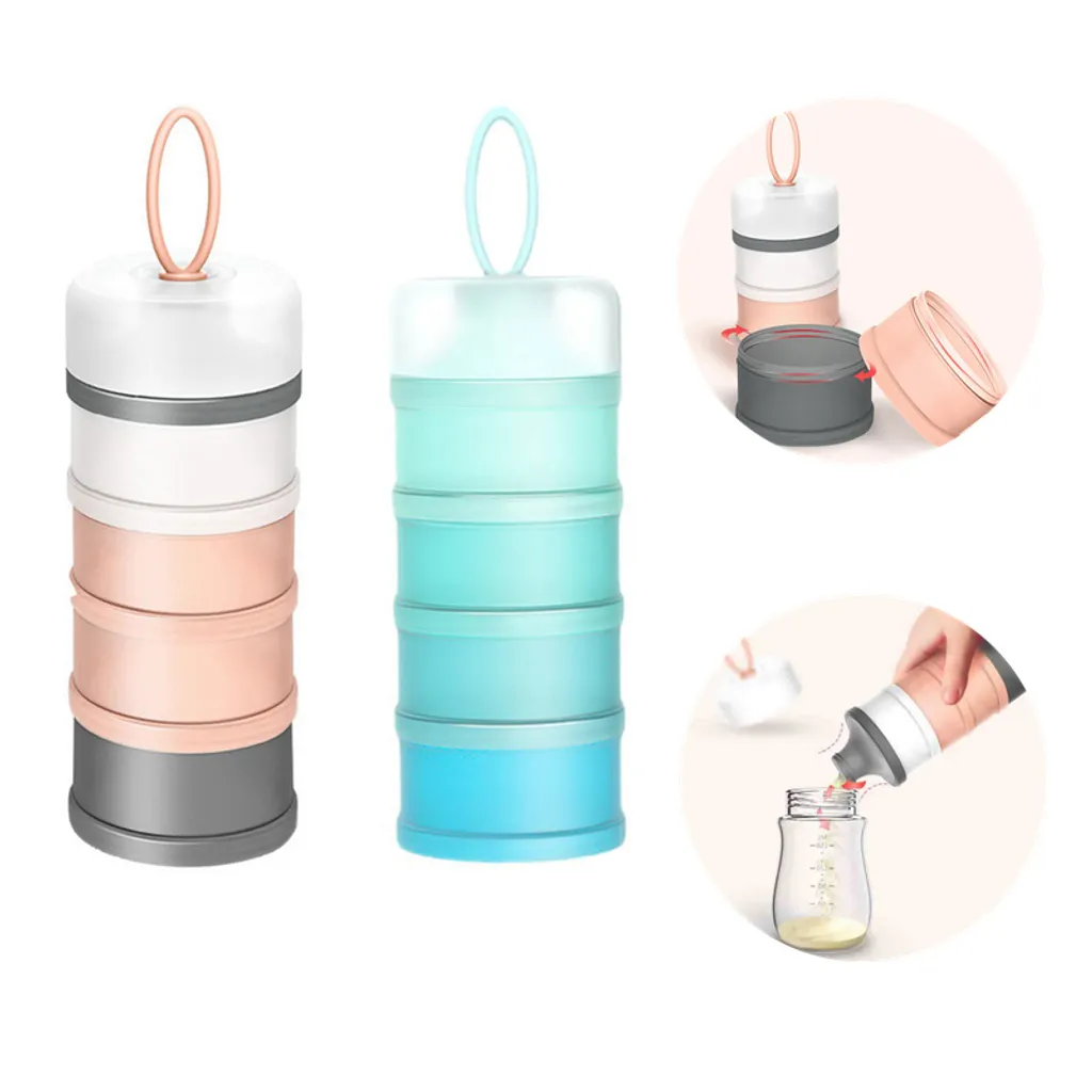 2 Stück Milch Pulver Spender 4 Schicht Tragbare Milchpulver Portionierer Baby Gestapelt Milchkasten Vorratsdosen 1 2 Stück Milch Pulver Spender 4 Schicht Tragbare Milchpulver Portionierer Baby Gestapelt Milchkasten Vorratsdosen