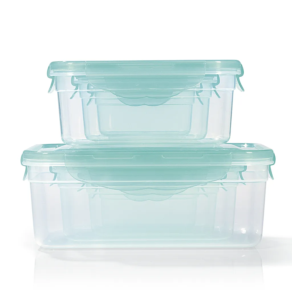 Frischhaltedosen Set Klick Gefrierdosen Lunchbox Deckel 14-tlg. Aquamarin 4 Frischhaltedosen Set Klick Gefrierdosen Lunchbox Deckel 14-tlg. Aquamarin – Bild 4