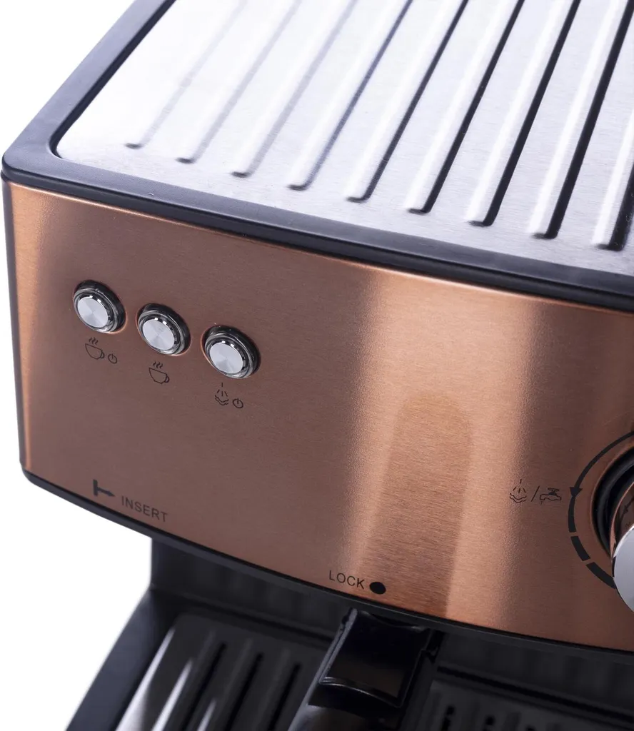 Adler Espressomaschine | Kaffeemaschine | Milchaufschäumer | Cappuccinomaschine | Siebträger Espressomaschine | Elektrische Espressomaschine | Bronze Design | 1,6L Wassertank | 850 Watt |15 Bar | 5 Adler Espressomaschine | Kaffeemaschine | Milchaufschäumer | Cappuccinomaschine | Siebträger Espressomaschine | Elektrische Espressomaschine | Bronze Design | 1,6L Wassertank | 850 Watt |15 Bar | – Bild 5