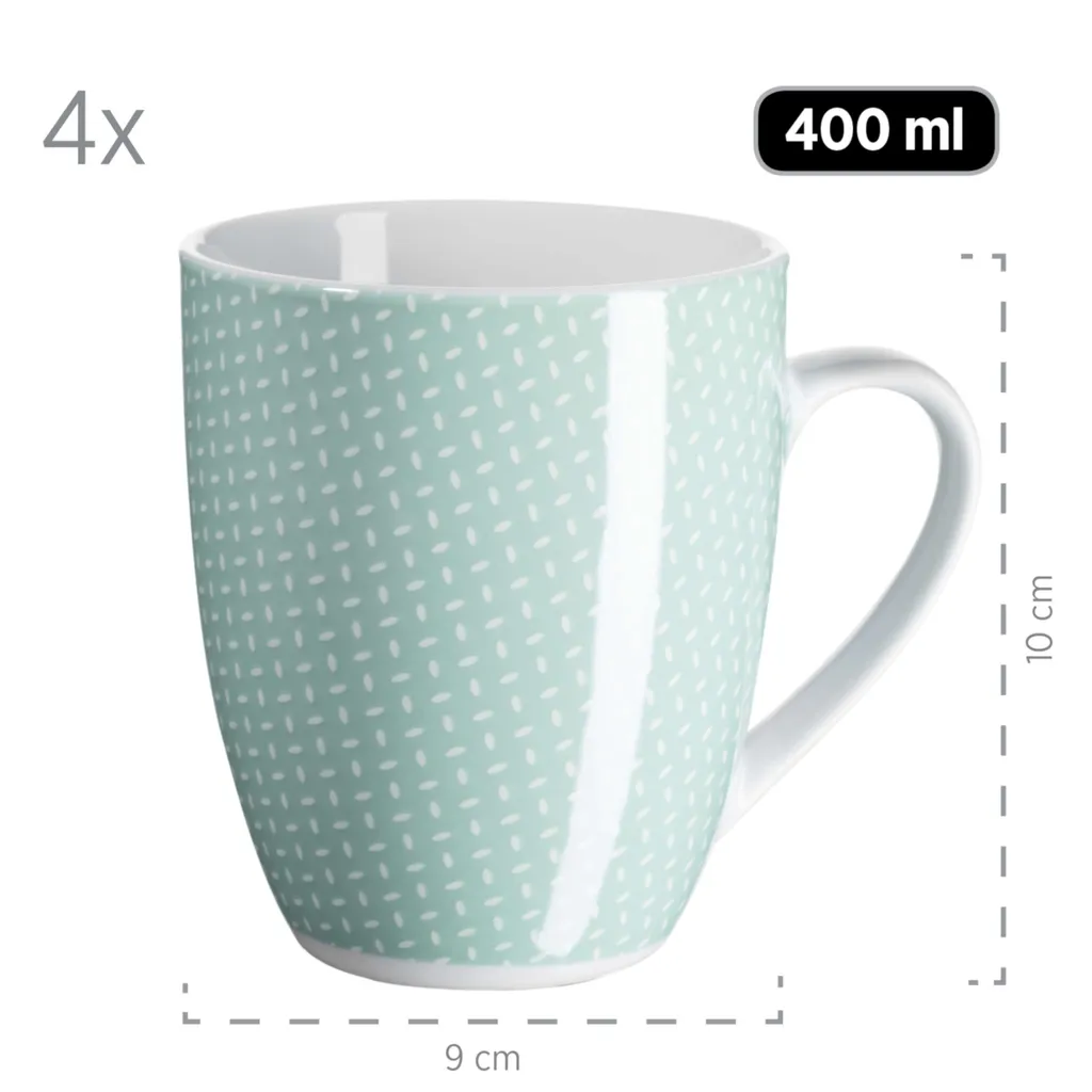 Mäser 931565 Kombiservice Kitchen Time II Für 4 Personen, Porzellan, Grün (1 Set, 16-teilig) 7 Mäser 931565 Kombiservice Kitchen Time II Für 4 Personen, Porzellan, Grün (1 Set, 16-teilig) – Bild 7