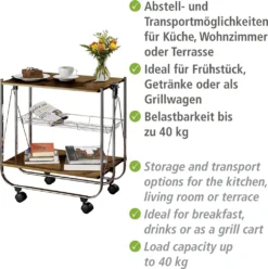 Wenko Servierwagen Dinett Deluxe Walnuss 23 Wenko Servierwagen Dinett Deluxe Walnuss -Haushalts Verkauf 49c86b51f5386c13740479cda0dce831