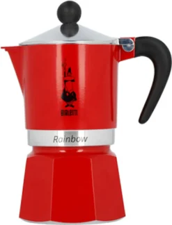 Bialetti Rainbow, Italienische Espresso-Kaffeemaschine, Aluminium, 3 Tassen, Rot 20 Bialetti Rainbow, Italienische Espresso-Kaffeemaschine, Aluminium, 3 Tassen, Rot -Haushalts Verkauf 4d2a38199c8697e5c2925b4a4ac8aafd