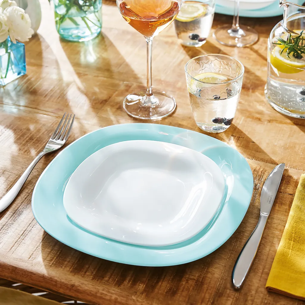 Geschirr Luminarc Carine Glas Schwarz-Weiß (19 Pcs) 10 Geschirr Luminarc Carine Glas Schwarz-Weiß (19 Pcs) – Bild 10