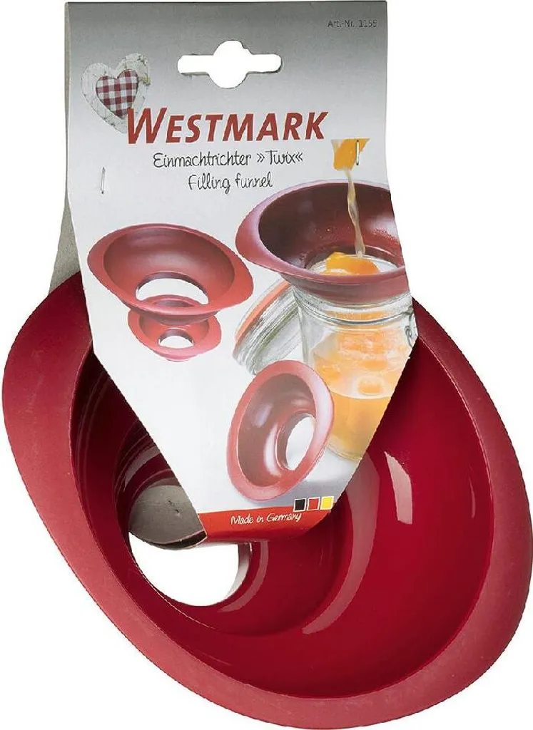 Westmark 1155 2270 Einmachtrichter 'Twix', Rot, 2-teilig (1 Set) 4 Westmark 1155 2270 Einmachtrichter 'Twix', Rot, 2-teilig (1 Set) – Bild 4