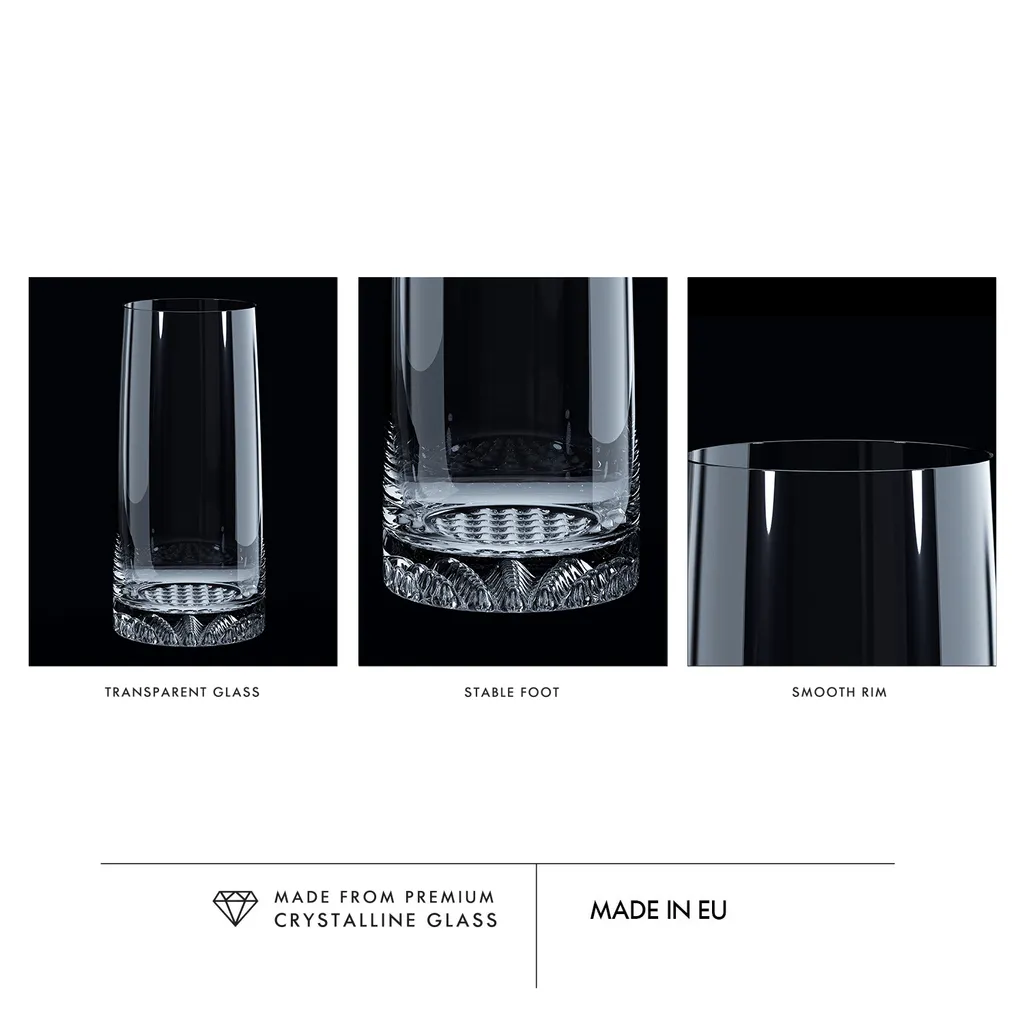 KROSNO Fjord Longdrinkgläser, 6er-Set, 350 Ml 7 KROSNO Fjord Longdrinkgläser, 6er-Set, 350 Ml – Bild 7