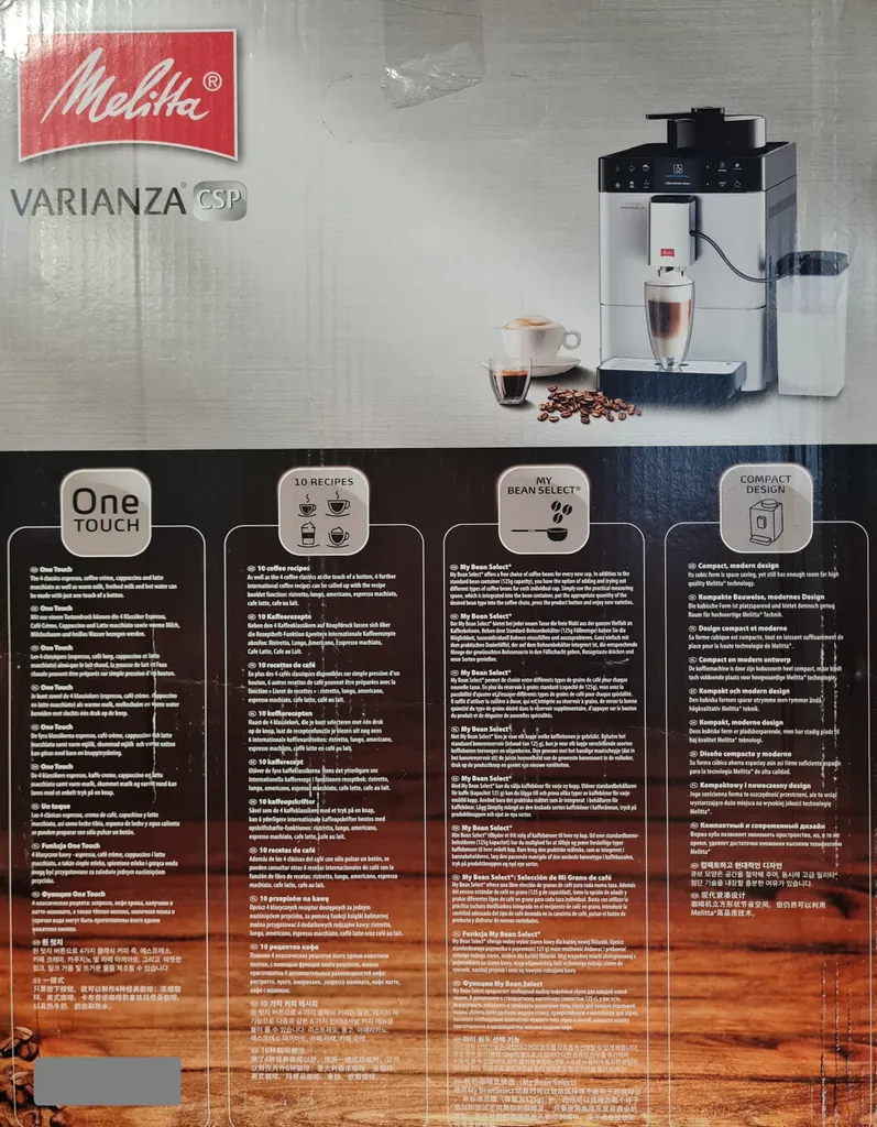 Melitta Caffeo Varianza CSP F570-101 Kaffeevollautomat Mit Milchbehälter, One Touch Funktion - Silber 3 Melitta Caffeo Varianza CSP F570-101 Kaffeevollautomat Mit Milchbehälter, One Touch Funktion - Silber – Bild 3