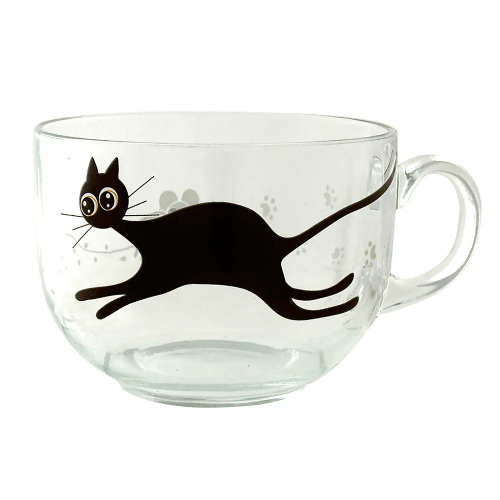 Tazza Luminarc Mistigri Grande Trasparente Gatto Vetro (500 Ml) (6 Unità) 3 Tazza Luminarc Mistigri Grande Trasparente Gatto Vetro (500 Ml) (6 Unità) – Bild 3