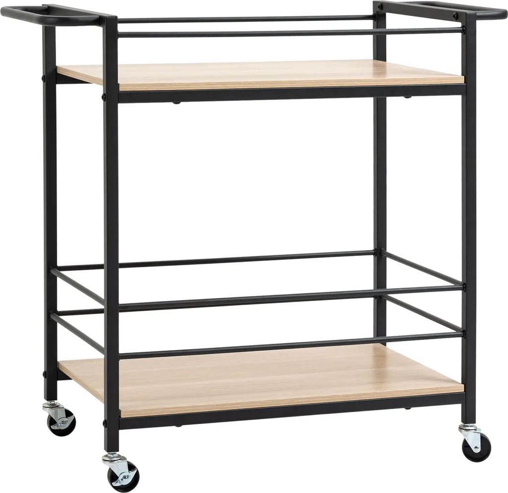 HOMCOM Küchenwagen Servierwagen Aufbewahrungswagen Beistellwagen Mit 2 Ebenen Und Griff Rollenwagen Für Küche Esszimmer Belastbarkeit 60 Kg Spanplatte 82 X 40 X 75 Cm 1 HOMCOM Küchenwagen Servierwagen Aufbewahrungswagen Beistellwagen Mit 2 Ebenen Und Griff Rollenwagen Für Küche Esszimmer Belastbarkeit 60 Kg Spanplatte 82 X 40 X 75 Cm